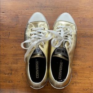 Gold Converse Allstars